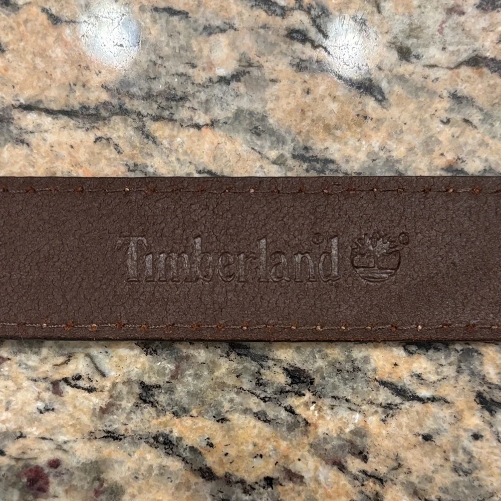 Genuine Leather Timberland Dark Brown Women's Belt size 26-28” (small)